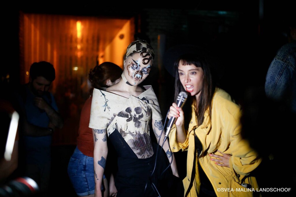 Artists celebrating on the BMVA stage